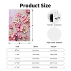 Soft Pink Garden Textured Canvas Wall Art #004