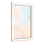 Sunrise Harmony Abstract Color Framed Canvas Art #001