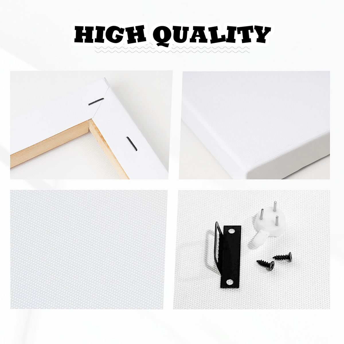 Silent Blue Flow Abstract Color Framed Canvas Art #002