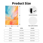 Sunrise Harmony Abstract Color Framed Canvas Art #001